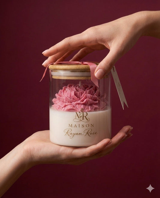 Luxury White Tea Vanilla Candle | Soy & Beeswax Blend | Wooden Wick | Natural Home Fragrance