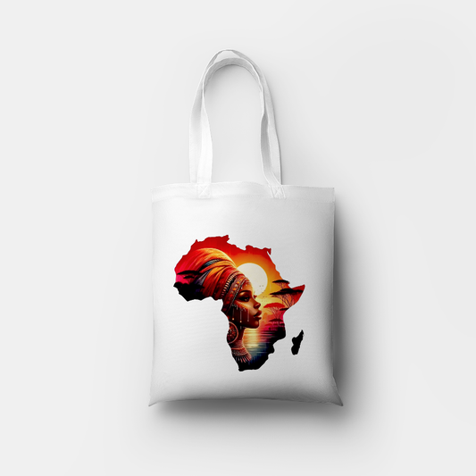 African Heritage Tote Bag – Tribal Art & Culture Design