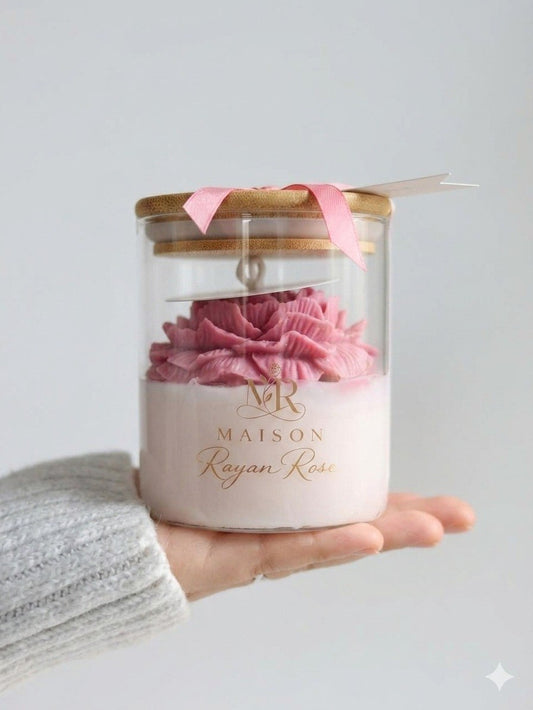 Luxury White Tea Vanilla Candle | Soy & Beeswax Blend | Wooden Wick | Natural Home Fragrance